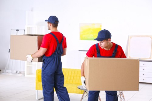 Student removal team preparing boxes for a move in Paddington