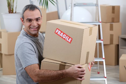 Office removals team preparing a commercial move in Paddington