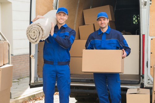 Customer booking a man and van service with a checklist of items