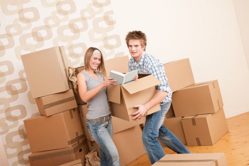 Unpacking boxes in a Paddington apartment after relocation