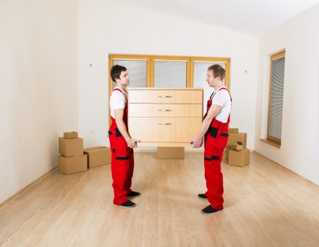 Local removals team handling access and loading near Paddington